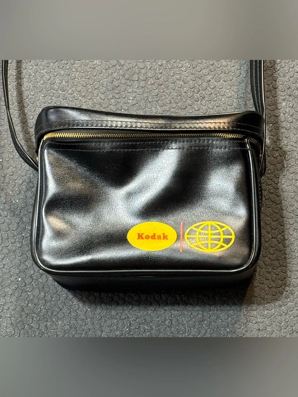 Vintage Late 1970s Kodak Leather Camera Bag